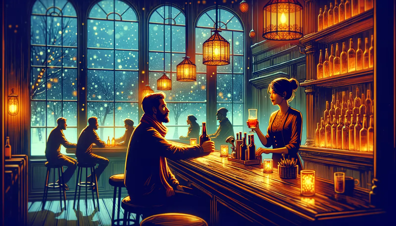 Eine Nacht an der Bar — Intimes ASMR‑Audio-Erlebnis